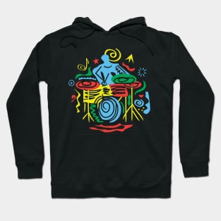 Modern Stylish Drummer Hoodie